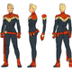 Anka’s modified design for Captain Marvel